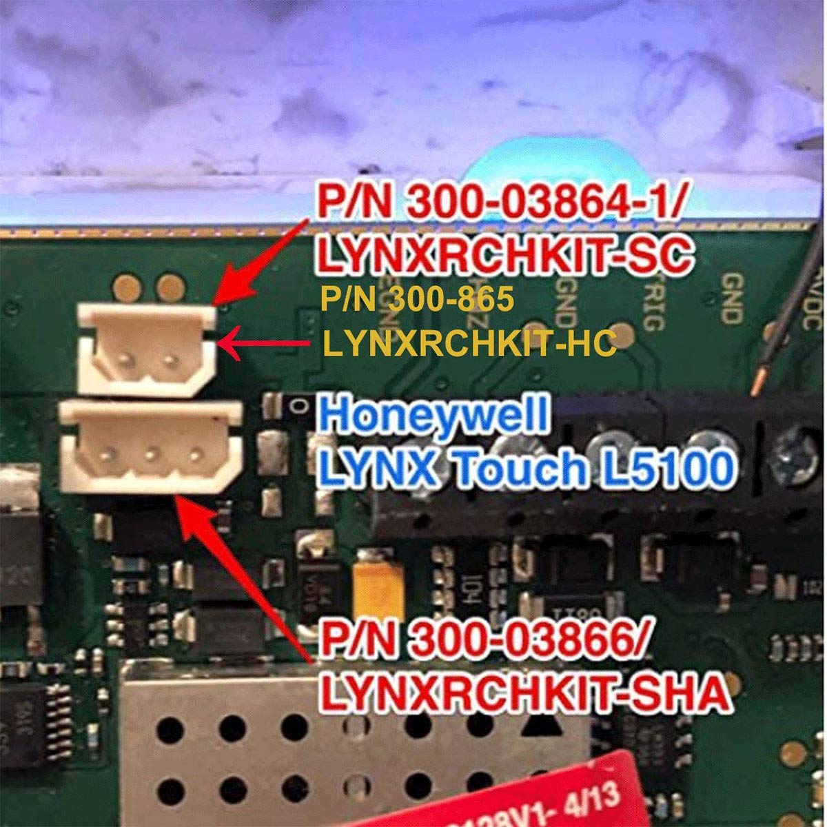 1PACK 300-03864-1 Battery 7.2V 1100mAh Compatible for Alarm Lynx WALYNX-RCHB-SC Honeywell Lynx Touch K5109, L3000, L5000, L5100 ADEMCO 300-06868