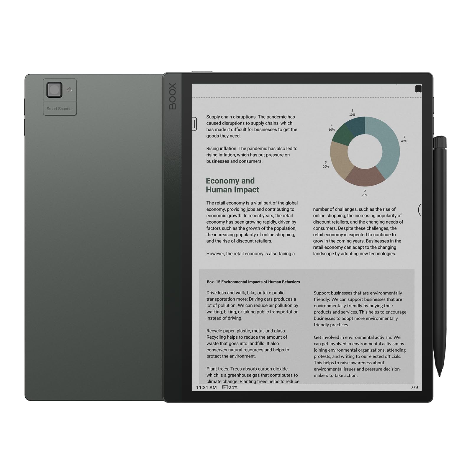 BOOX Tablet Tab Ultra C Pro ePaper Tablet PC 10.3 Digital Paper 6G 128G with Rear Camera