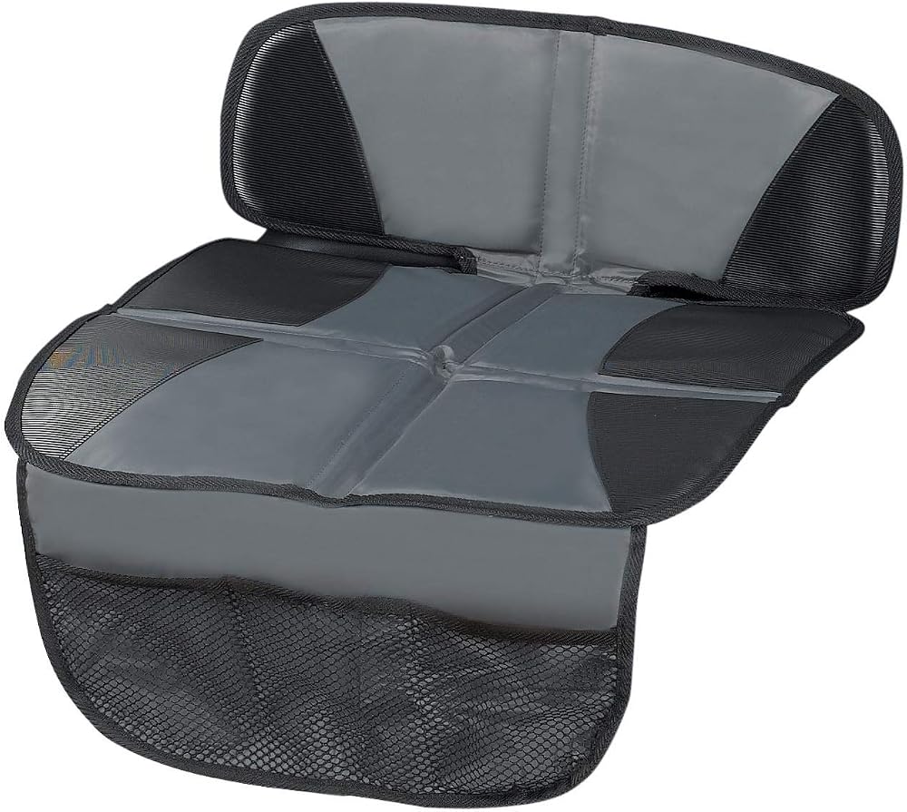 Kaiphy Car Seat Protector Thick Padding Waterproof Leather Corners 3 Pockets