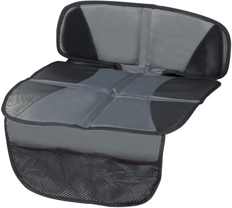 Kaiphy Car Seat Protector Thick Padding Waterproof Leather Corners 3 Pockets