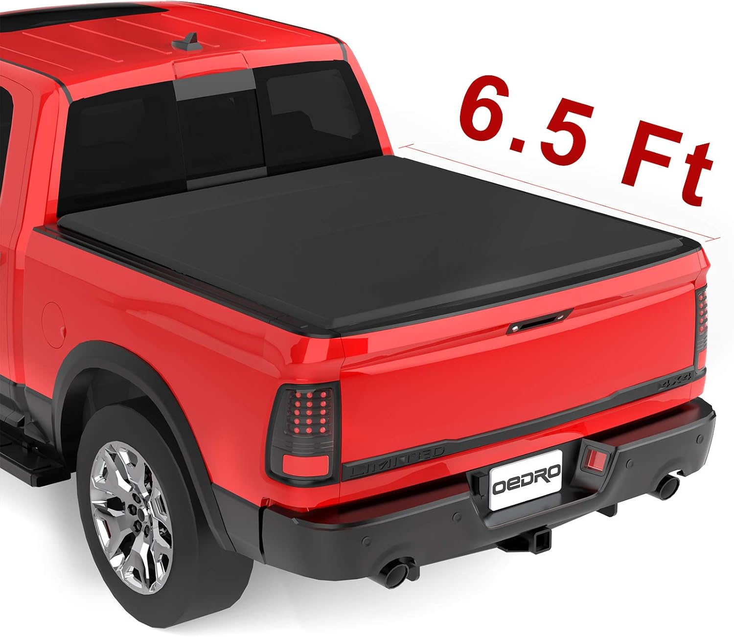 Amazon Com Oedro Upgraded Soft Tri Fold Truck Bed Tonneau Cover On Top Compatible With 2002 2020 Dodge Ram 1500 Incl 2019 New Body 2003 2018 Dodge Ram 2500 3500 With 6 4ft Bed Fleetside Without Ram Box Automotive