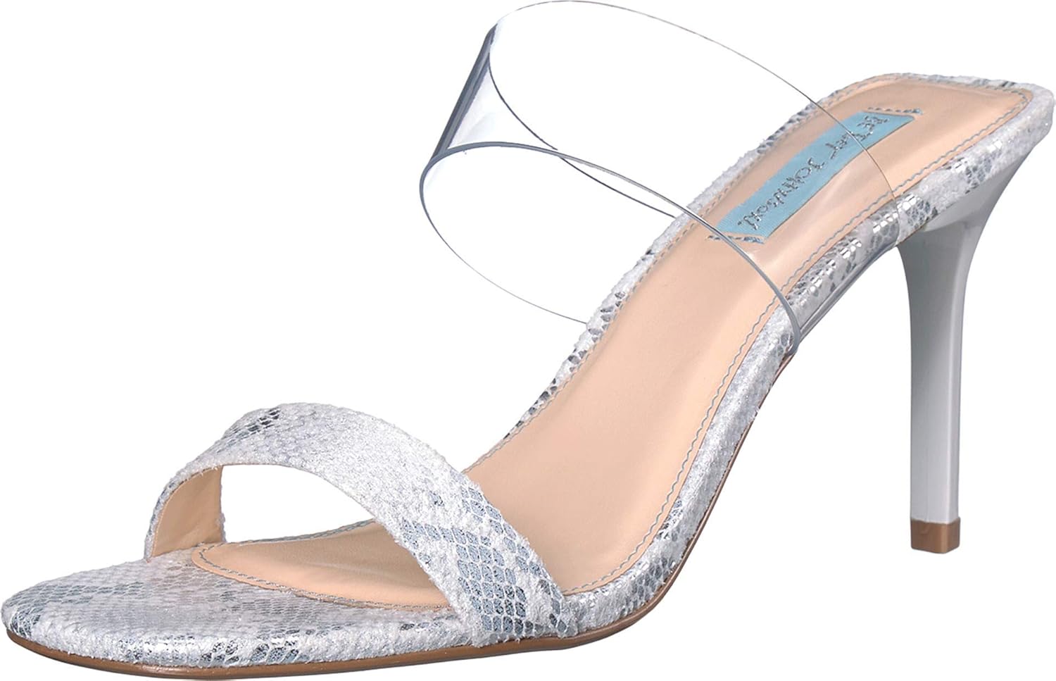 betsey johnson silver sandals
