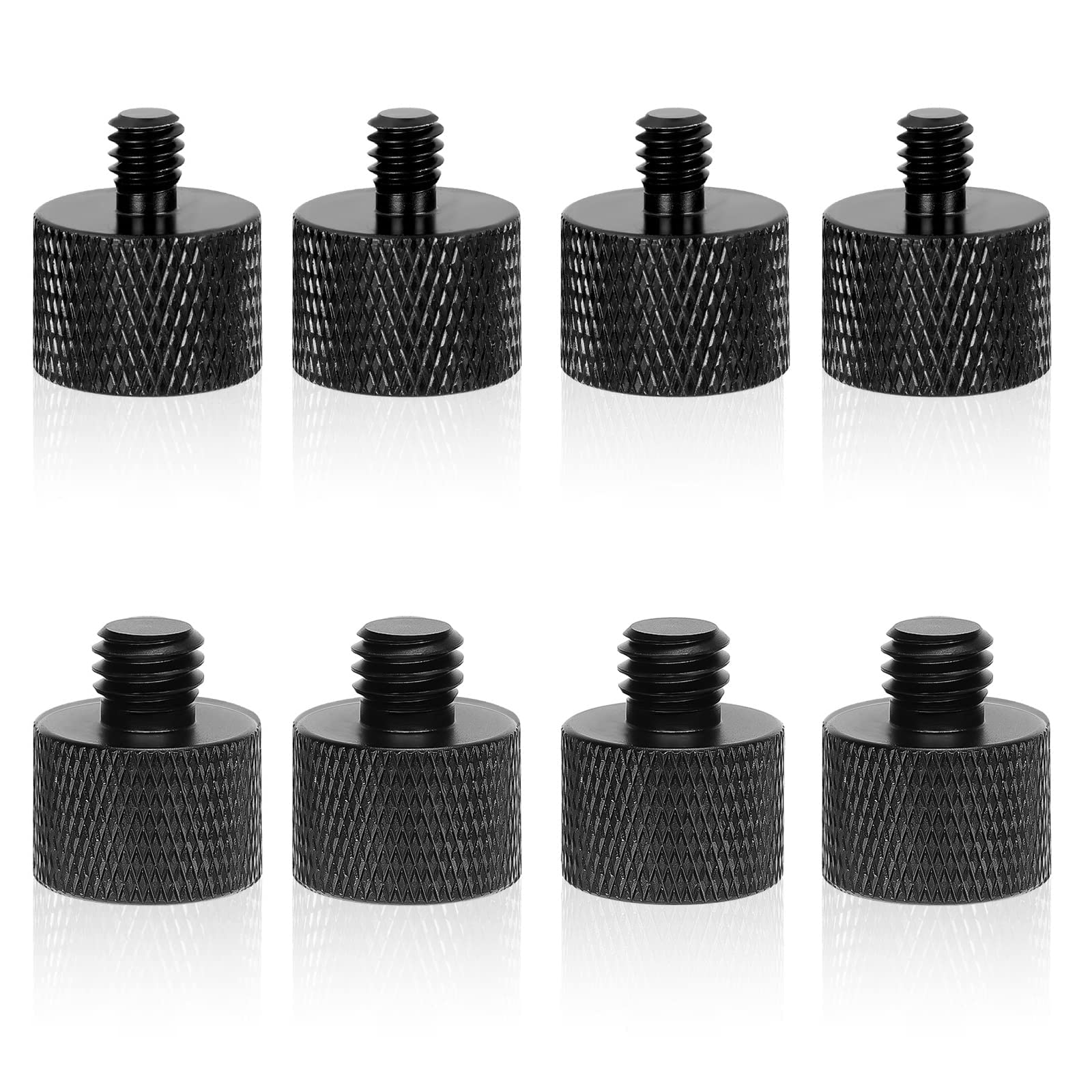 WANGCL 8 Pack Microphone Adapter 3/8 Male to 1/4 Female and 1/4 Male to 3/8 Female Camera Screw Adapter for Camera Tripod Stand Microphone Stand Mic Mount