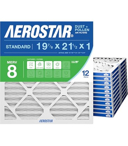 Amazon.com: Aerostar 19 7/8x21 1/2x1 MERV 13 High Efficiency