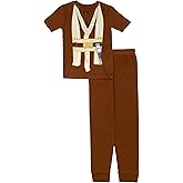 STAR WARS Boys' 2-piece Snug-fit Cotton Matching Short-Sleeve Pajama Set, Soft & Cute for Kids