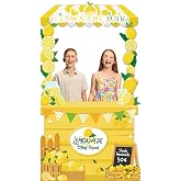 Lemonade Stand Backdrop Summer Lemon Party Decorations Yellow Lemon Shop Photography Background Lemonade Shop Banner Backdrop for Outdoor Summer Beach Picnic Birthday Party Decor Photo Booth Props