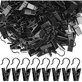 50 Stück Kleine Vorhang-Clips Aus Edelstahl – Schwarz Beschichtet, Starke Haltekraft, Für Lichter, Deko, Vorhänge, Kunsthandwerk