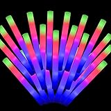 Blu7ive 42PCS Glow Sticks Bulk,LED Foam Sticks 3