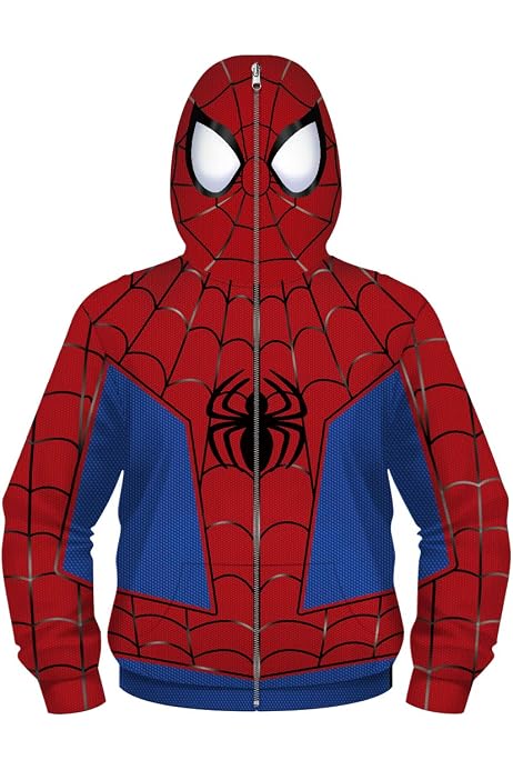 Amazon.com: Marvel Boys' Spiderman Costume Hoodie, Red/Blue (2T) :  Clothing, Shoes u0026 Jewelry