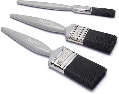 Harris Essentials Woodwork Gloss Paint Brush 3 Pack 1in 1.5in 2in