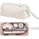 KarSyon Shark Flex Style Case for Dyson Airwrap Hair Dryer Brush Revlon Hair Tools Travel Bag Carrying Case Flat Curling Iron Organizer (Beige)