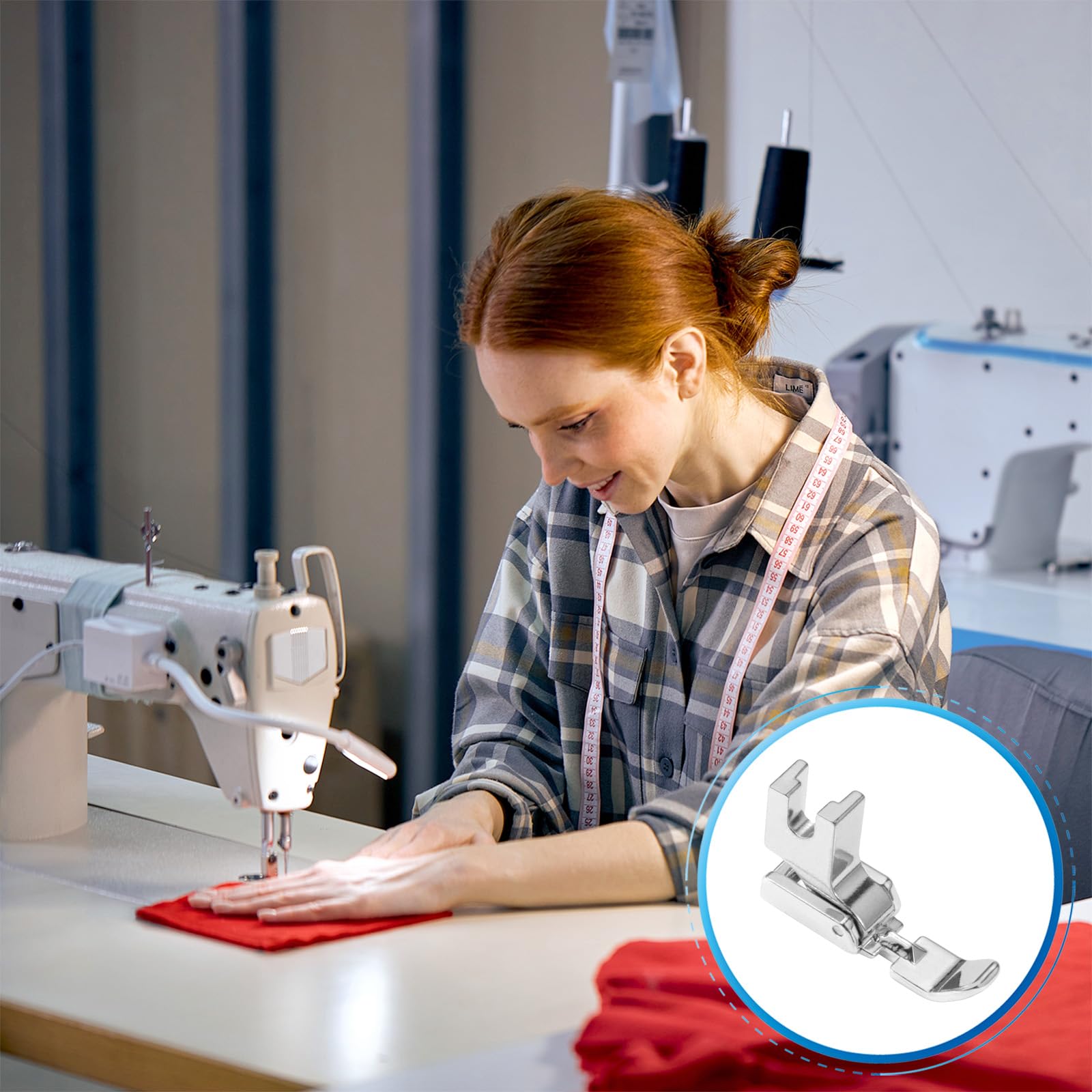 FIKLOTA Zipper Presser Foot for Low Shank Singer, Brother, Janome, Juki, Babylock, Elna, Kenmore, Necchi, Simplicity, White, Euro-Pro, New Home, and More Sewing Machines
