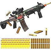 Electric Soft Bullet Toy Gun for Boys, Auto-Manual Shell Ejecting Toy Foam Blasters & Guns with 80 Soft Darts, Shooting Games Educational Toys for 6, 8,12,14+ Kids