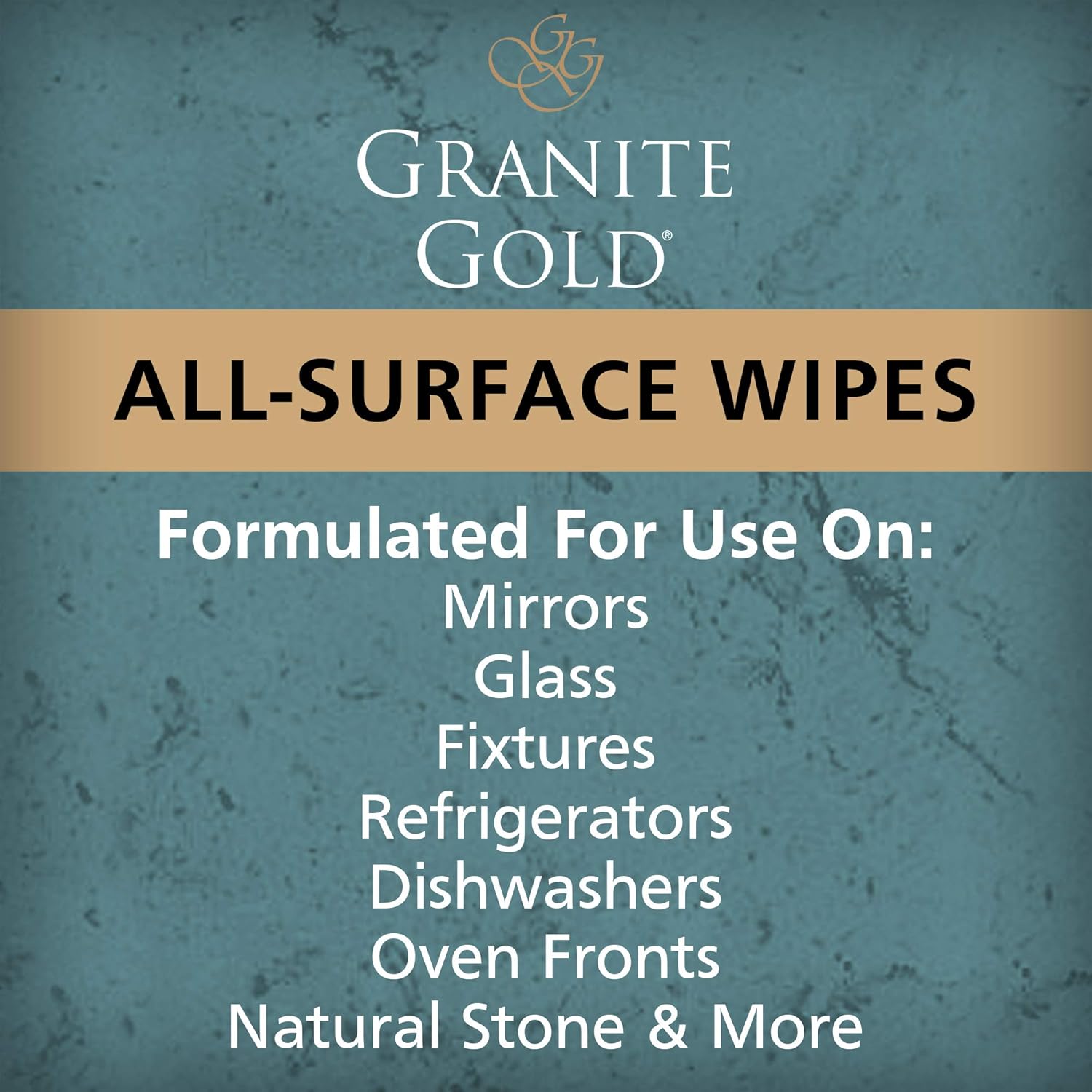 Granite Gold All-Surface Cleaner Wipes Household Streak-Free Cleaning for Stainless Steel, Glass, Granite, Quartz, Marble Countertops-Made in the USA, 40 count, 40 Count: Health & Personal Care