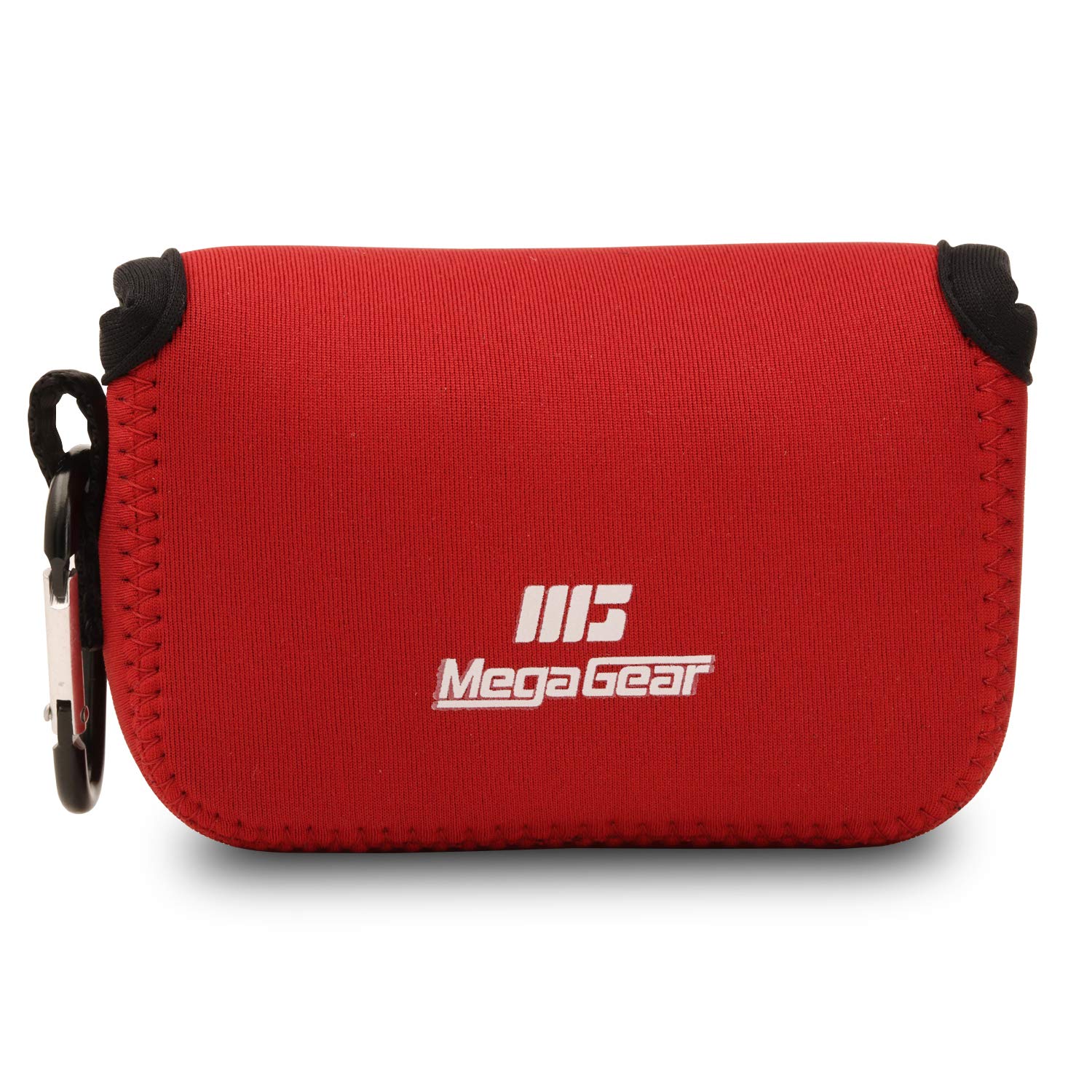 MegaGear MG1033 Ultra Light Neoprene Case with Carabiner for Panasonic Lumix DMC-LX10 Camera - Red