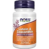 NOW Foods Supplements, Lutein & Zeaxanthin with 25 mg Lutein and 5 mg Zeaxanthin, 60 Softgels