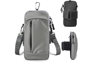 MOVOYEE Phone Holder for Running Armband,Cell Phone Purse Small Crossbody Bags for Women Men Kids,iPhone 16 16e 15 14 13 12 11 Pro Max Xs Xr X Plus SE Mini Galaxy Ultra S25 S24 Note Bag Gym Arm Bands