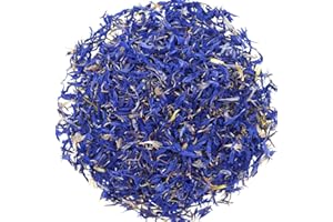 TooGet Blue Cornflower Petals, 100% Natural Centaurea Cyanus, Blue Dried Plower Petals for Homemade Lattes, Tea Blends, Bath 