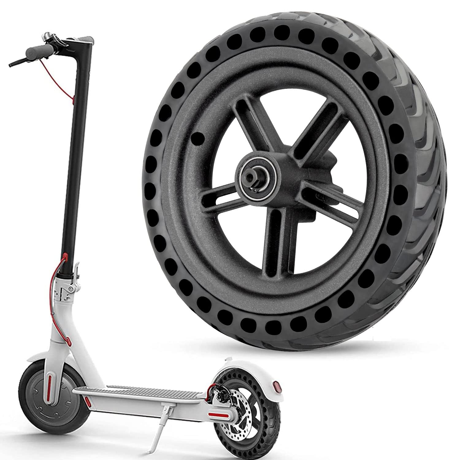 Full Tire for Xiaomi Pro Scooter/Pro 2,Electric Tires for Scooters Full Tires with Original Bearings for Xiaomi Pro/Pro 2 (1 Pieces for Pro/Pro 2)