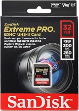 SanDisk Extreme PRO 32GB SDHC UHS-II V90 U3 260MB/s 300MB/s view 3
