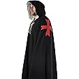 GDFB GB3108 Templar Cloak, Black Wool