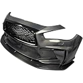LWNCJUBU Carbon Fiber Front Bumper Front Lip Fender Hood Body Kit Compatible for Q50 Q50S VQ37