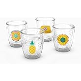 Tervis Summer Shine Collection Made in USA Double Walled Insulated Tumbler Travel Cup Keeps Drinks Cold & Hot, 12oz - 4pk, Assorted