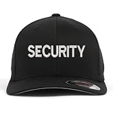 Security Embroidered Flex fit Baseball Cap (Fitted S/M, L/XL, XXL)