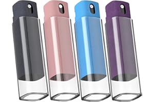 BoYata Screen Cleaner Kit 4PCS, 3-in-1 Touchscreen Mist Cleaner Spray Bottle & Microfiber Cloth, Portable Reusable Empty Spray Bottle for Phone/Laptop/Tablet/Monitor/Car Screen Grey+Pink+Blue+Purple