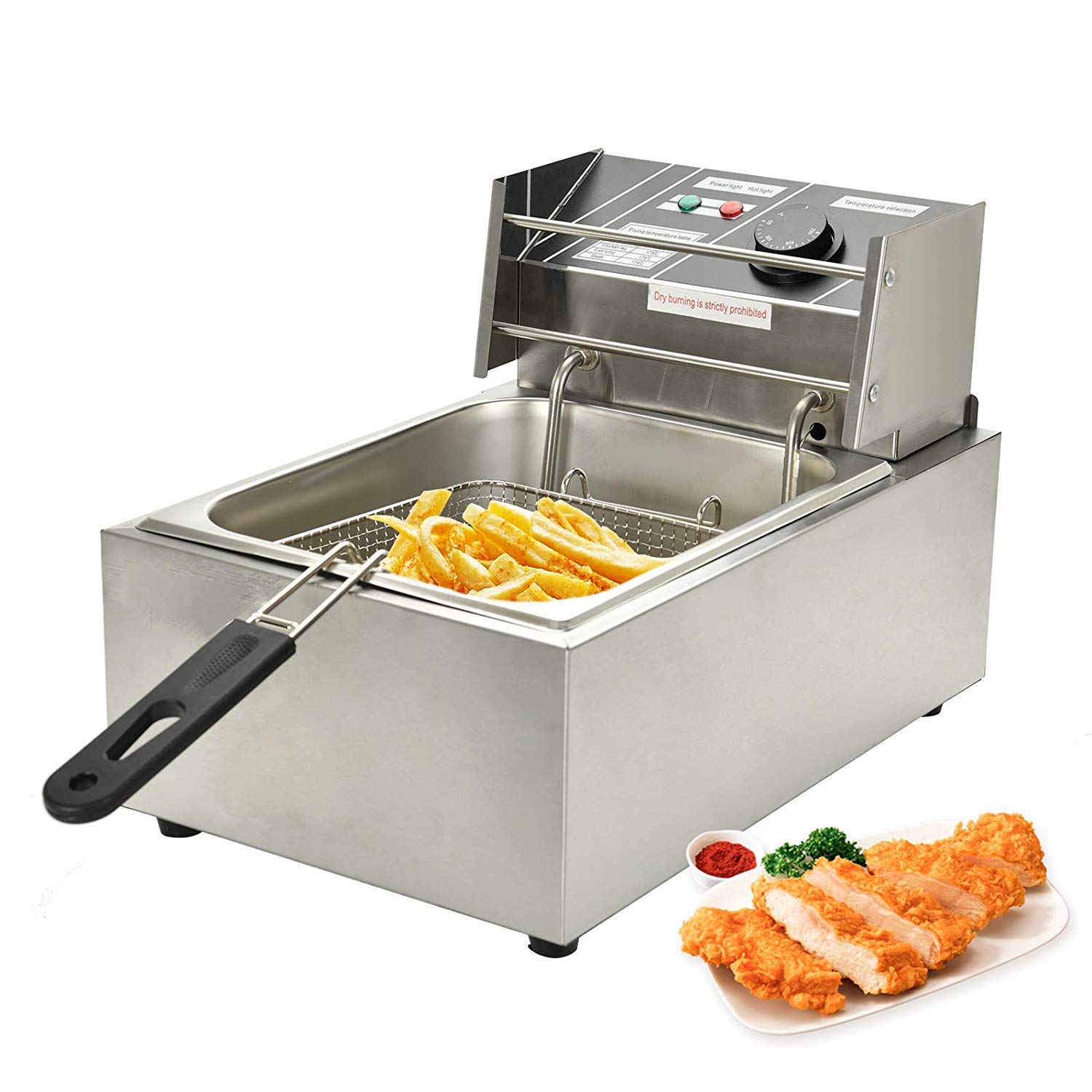KIING Commercial Deep Fryer 6 Liter Capacity for Commercial use Like