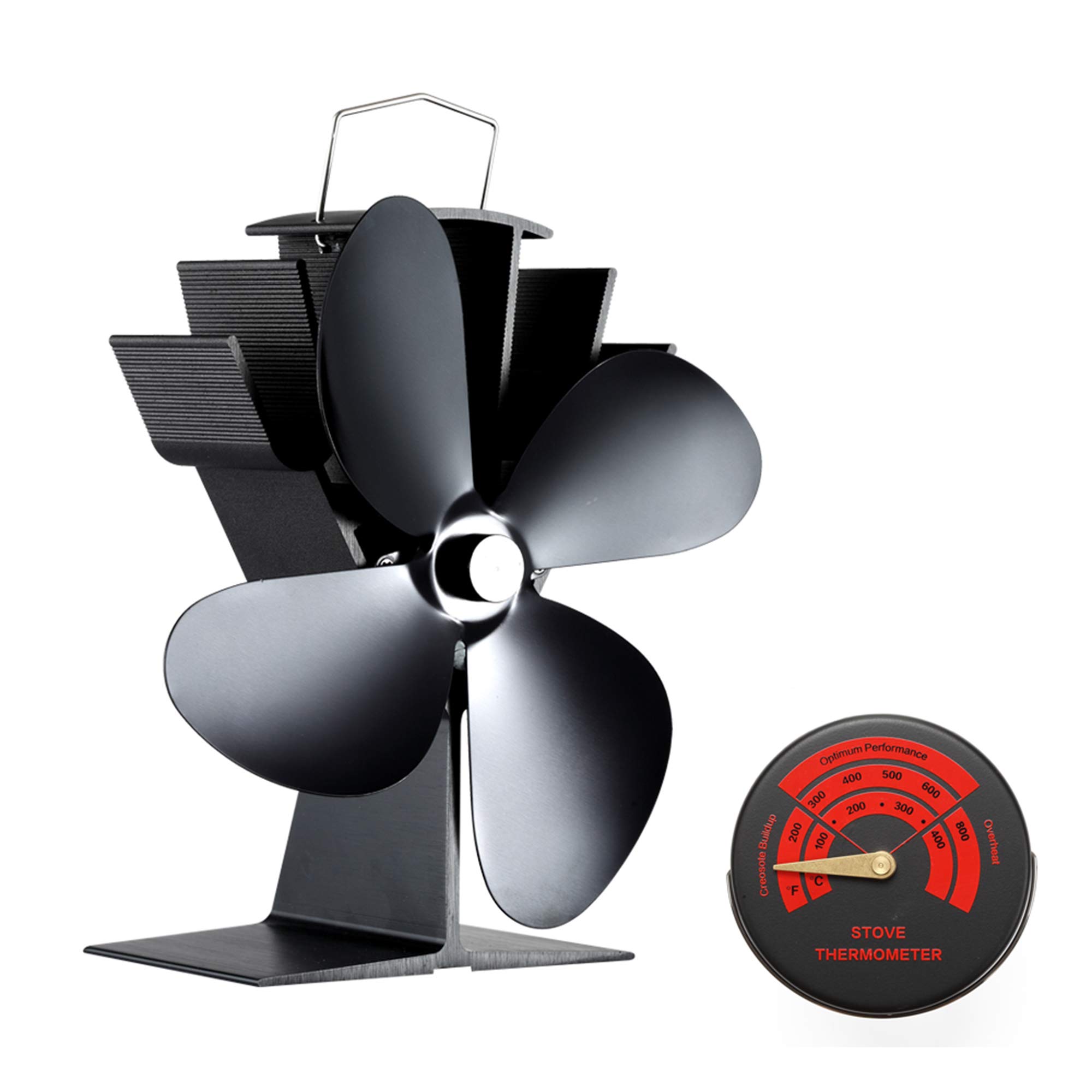 Wood Stove Top Fan Log Burner Fans 2020 New Upgraded Heat Powered