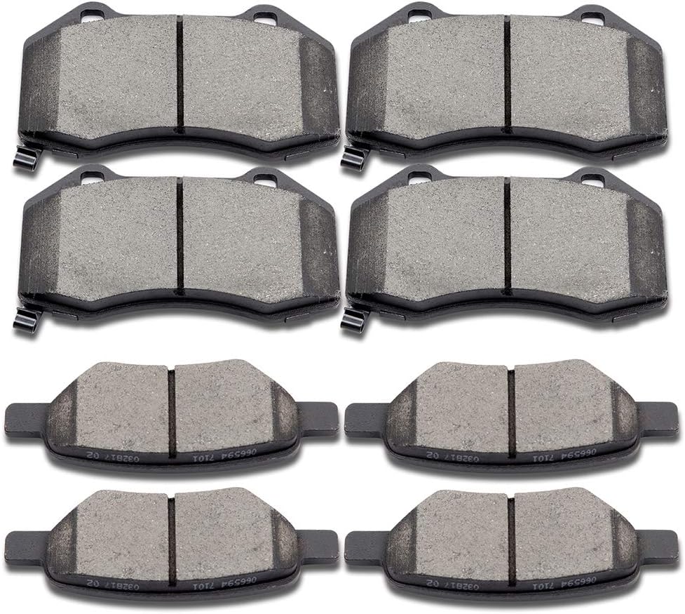 Ceramic Brake Pads Kits,SCITOO 8pcs Disc Brakes Pads Set