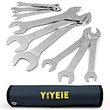 YIYEIE Super-Thin Open End Wrench Set, 9-Piece