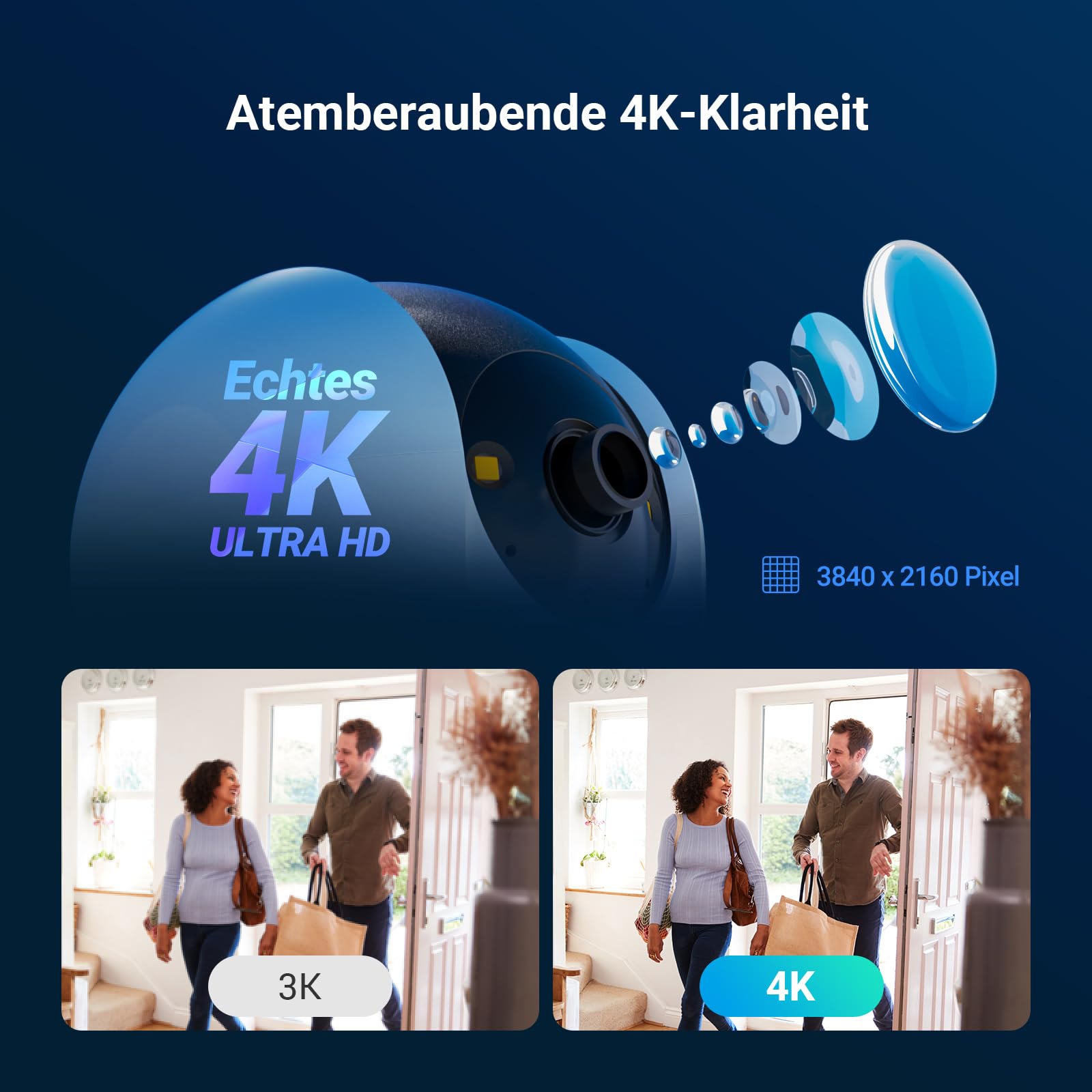 EZVIZ C6N G1 4K 8MP Überwachungskamera Innen, WLAN Baby Monitor 2er Pack 3