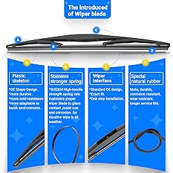 RAINTOK Windshield Wiper Blades Replacement for