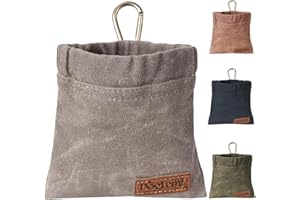 ETIAL Dog Treat Pouch,Portable Puppy Dog Training Treat Bag,Hand Free Dog Walking Bag,Auto Closing Pet Feed Snack Reward Pocket,Dog Food Dispenser for Pet Puppy Travel or Outdoor Use