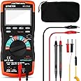 True RMS Digital Multimeter Tester 6000 Counts AC DC 20A Ohmmeter Voltmeter DMM Measure Voltage Current Amp Resistance Diodes Continuity Duty-Cycle Capacitance Temperature (BTMETER BT-770T)