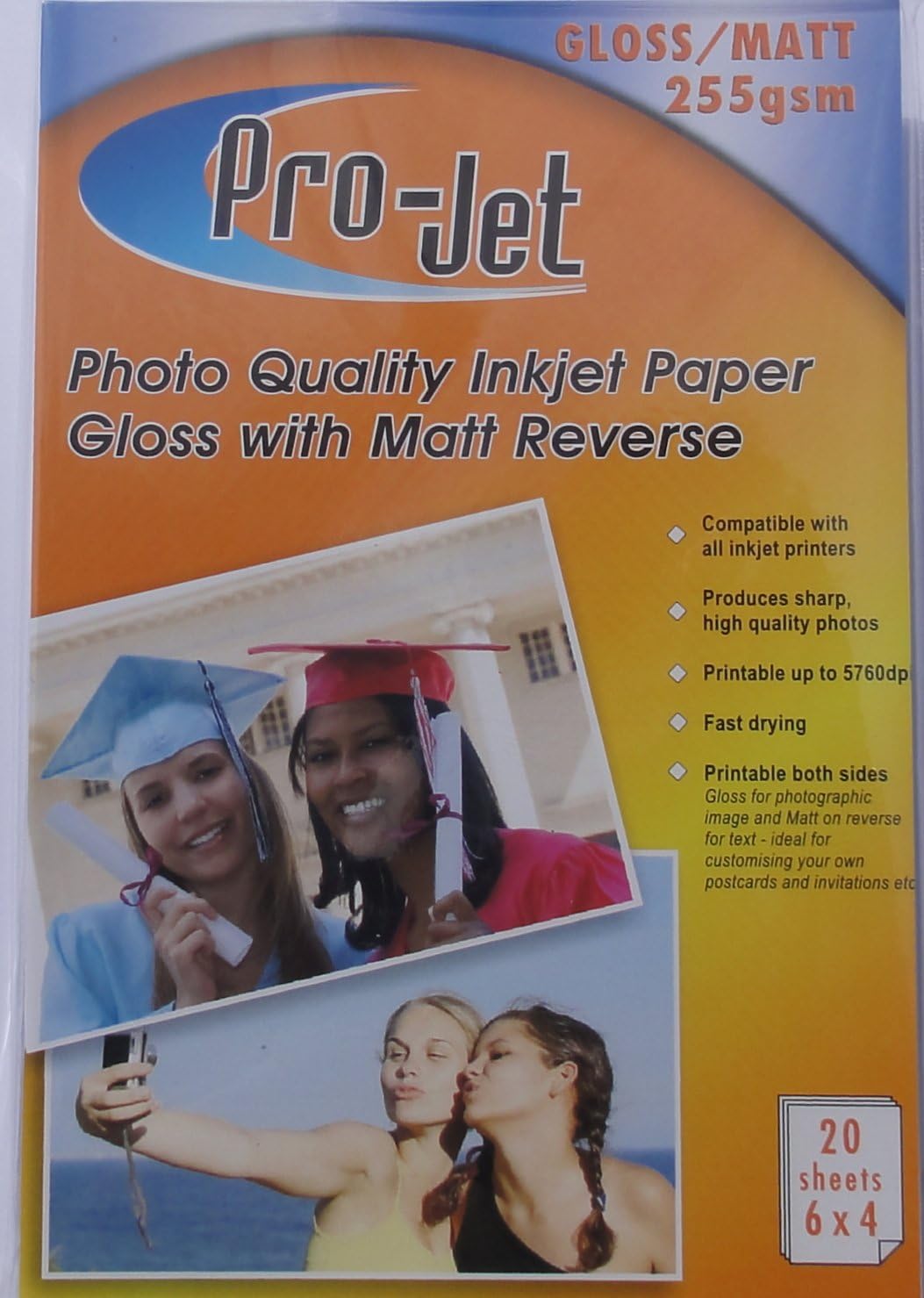 200 Sheets 6X4 255GSM Projet Gloss / Matte (Matt) Photo Paper