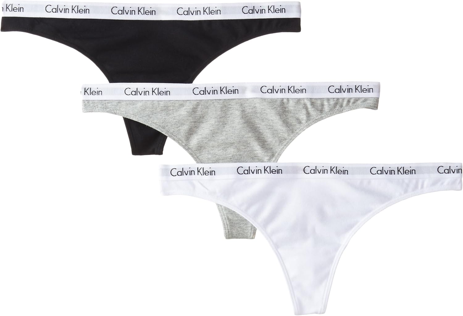 Calvin Klein Women's Carousel Logo Cotton Thong Panty