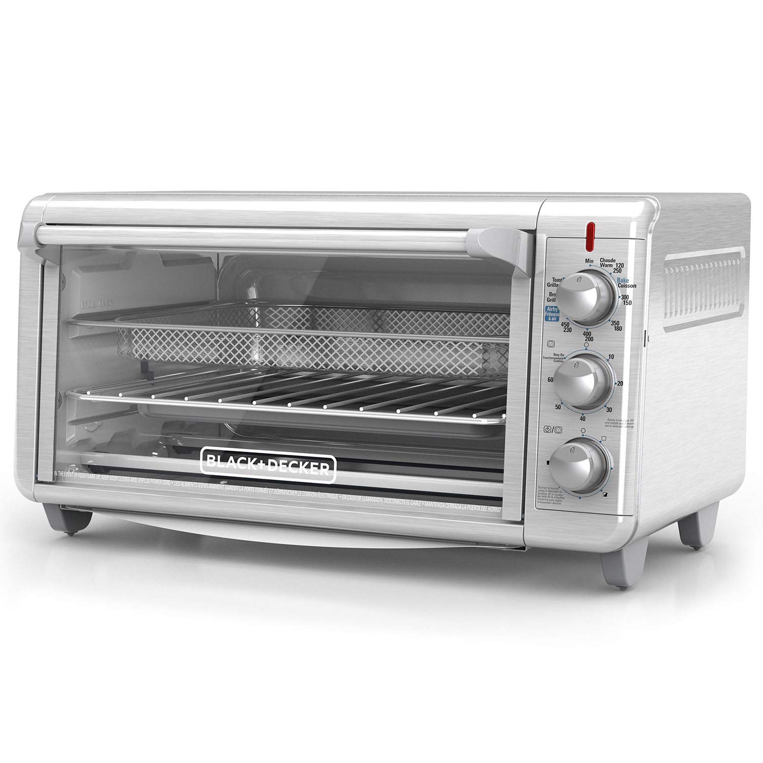 Black & Decker TO3265XSSD BD Air Fry to Crisp 'n Bake, 1, Silver