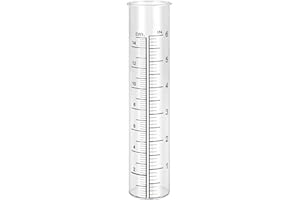 Litake 6" Capacity Glass Rain Gauge Replacement Tube for Yard Garden Outdoor, Overall Size 7.5in depth x 1.46in diameter and Weather-Resistant