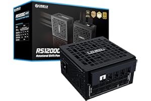 Lian Li RS 1200W Rotational Shift Fully Modular ATX Power Supply (W/USB Fan Hub) 90° AC Inlet, Cybenetics Platinum, 80+ Gold,
