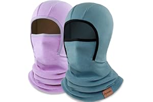 DYMEX Kids Balaclava Ski Mask Winter Face Mask for Boys Girls Windproof Neck Warmer Gaiter Fleece Hood Face Cover for Cold Weather