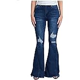 YMI Womens Jeans Gigi High-Rise Extreme Fit & Flare, S1703, 7 Blue