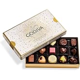 GODIVA Assorted Belgian Chocolate Celebration Gold Gift Box, 15 Pieces | 15-Piece Assorted Milk, Dark &amp; White Chocolates with Varied Fillings, Gold Ballotin Gift Box for Gifting &amp; Sharing