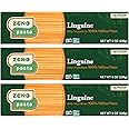 ZENB Gluten-Free Linguine - 100% Yellow Pea Pasta, Vegan, Plant Based and Non-GMO, Certified Kosher, 20g Protein & 12g Fiber per Serving, Key Vitamins and Minerals - 8 oz Boxes (3 Pack)