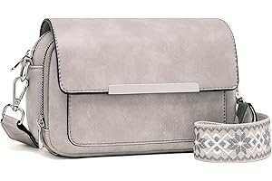 Roulens Crossbody Bags for Women Small Crossbody Wallet Purses with Card Slots Leather Shoulder Handbags Travel/Daily Use