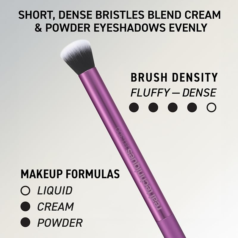 Ensemble de 5 pièces Everyday Essentials +, pinceaux à maquillage et éponge à maquillage, pour fond de teint, fard à joues, poudre bronzante, sans cruauté envers les animaux