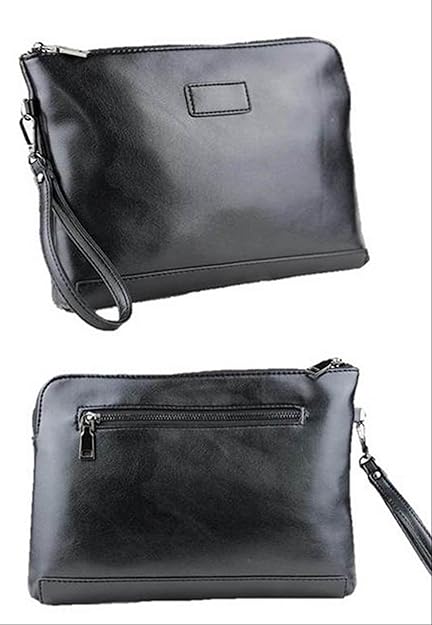 Amazon 15 秋 冬 小型 クラッチバッグ 種類色々 メンズ 男性 セカンド クラッチ ハンド 斜め掛け バッグ コンパクト クラシック レトロ 高級 豪華 Pu レザー 合皮 カバン 鞄 タイプ １ ブラック Luciano