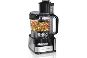 Hamilton Beach 12 Cup Stack and Snap Food Processor,Black, 70725C